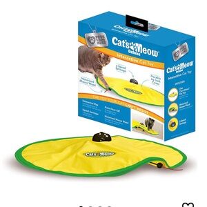 Interactive Cat Toy - Yellow and Green